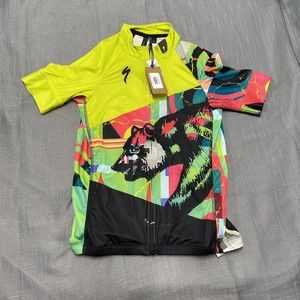 Specialized Men's SL Expert Short Sleeve Cycling Jersey California bear Size  S